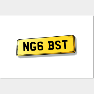 NG6 BST Bestwood Number Plate Posters and Art